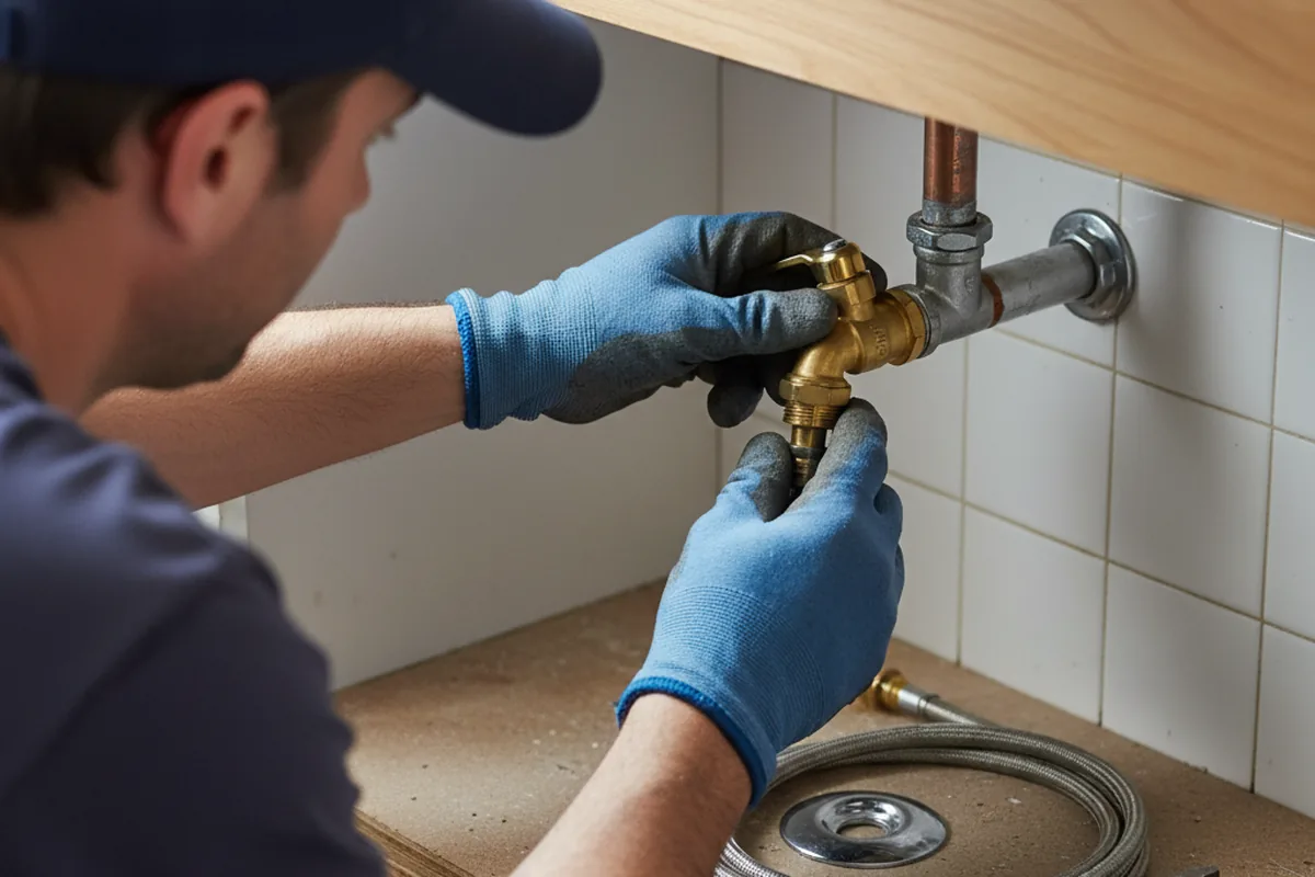 Shutoff valve and fitting work during Faucet and Fixture Repair in Mastic Beach